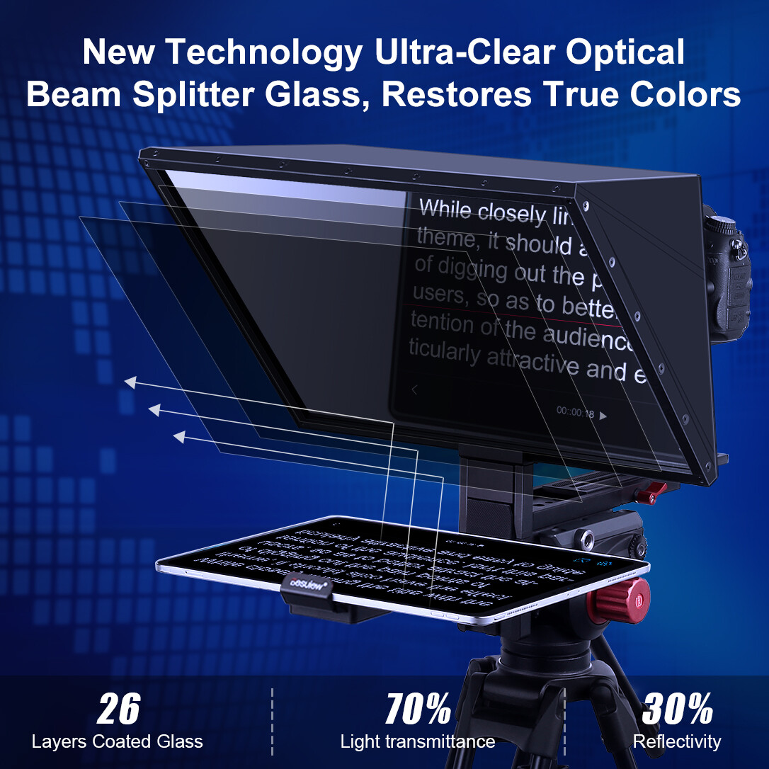 Desview TP170 17 inch Portable Universal HD Teleprompter for Tablet DSLR CameraV