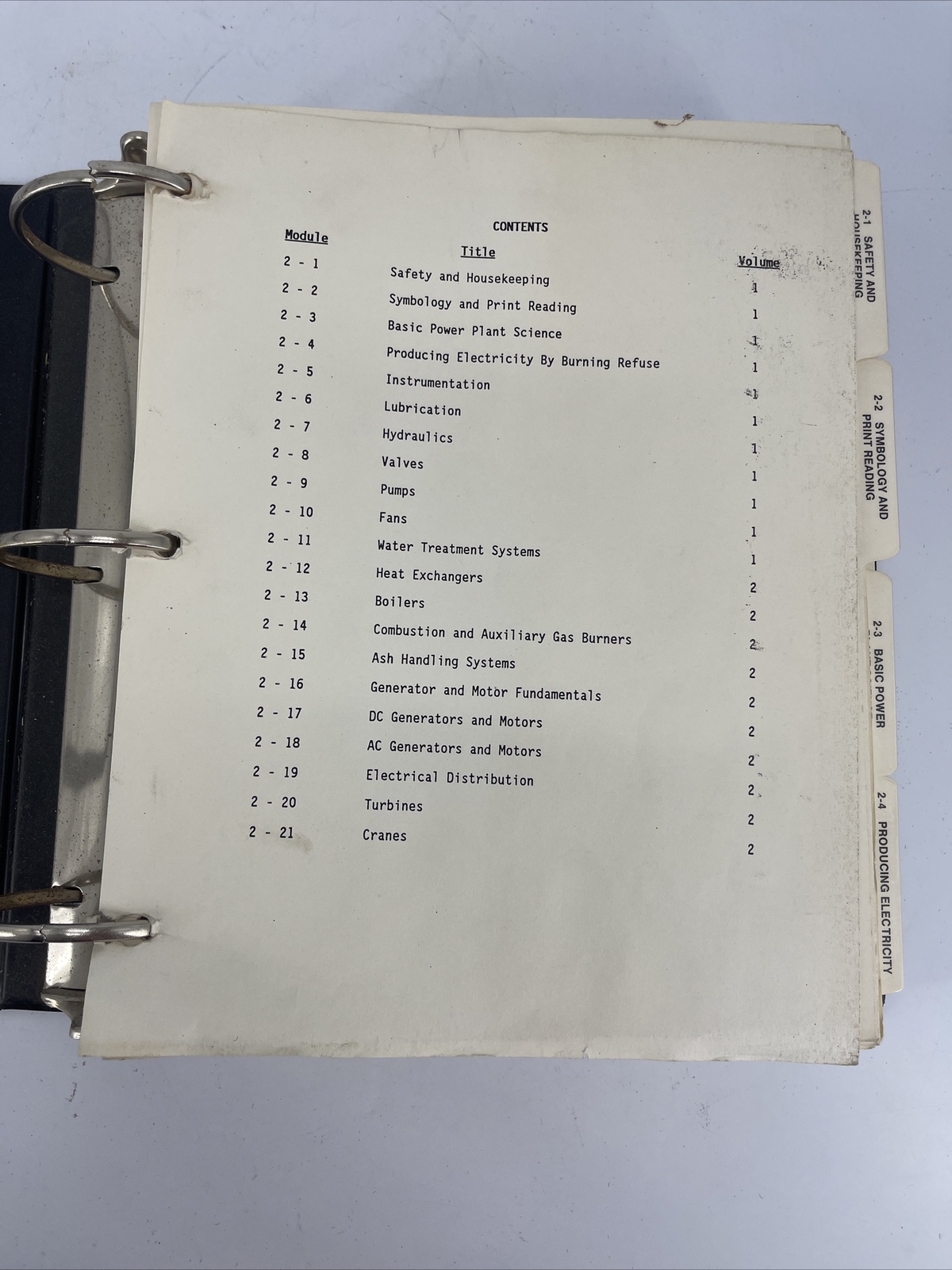 Wheelabrator Environmental Systems INC Phase 2 Volume 1 Training Modules