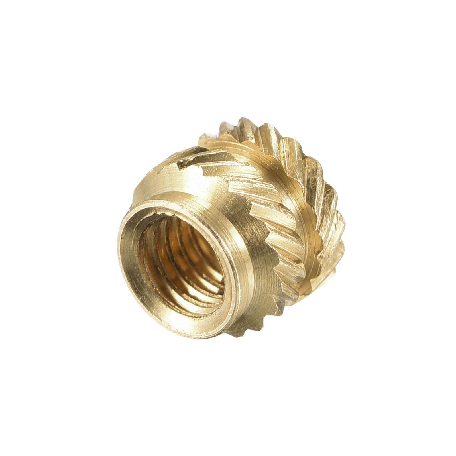 120pcs M3 Female Brass Knurled Threaded Insert Embedment Nut for 3D Printer