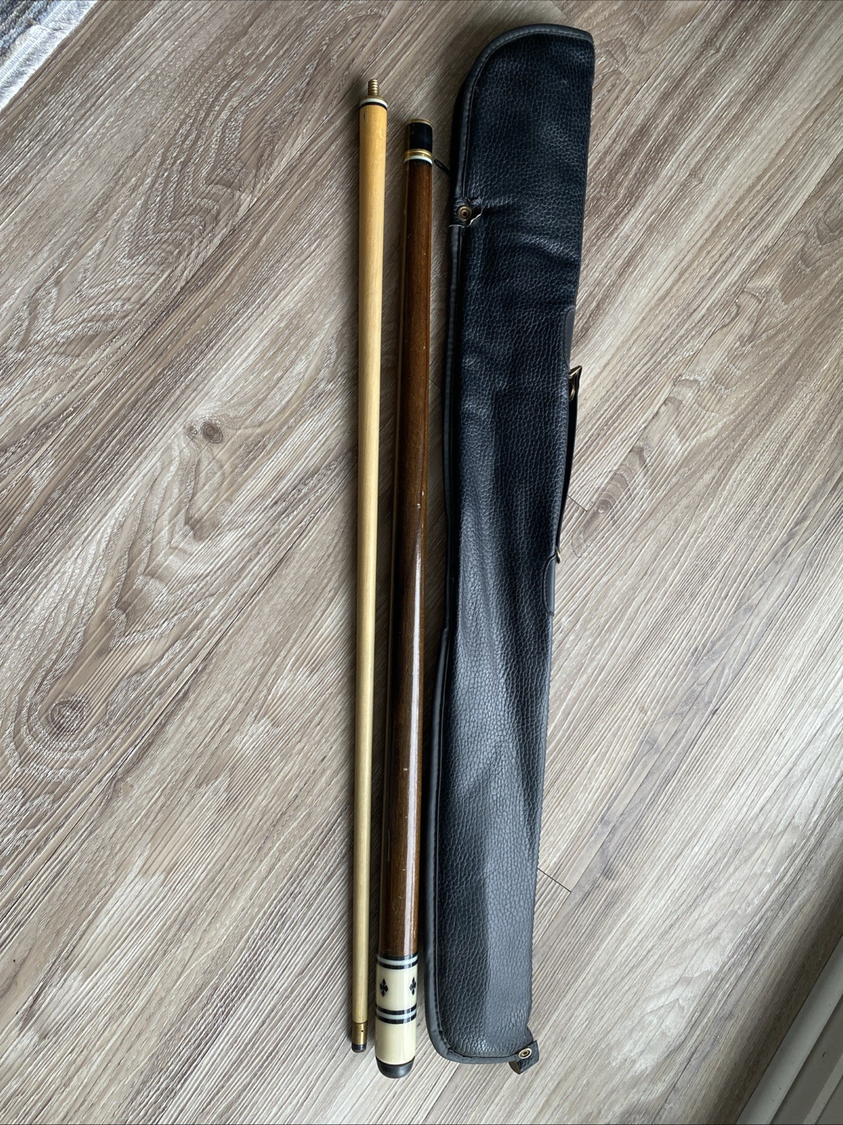 Vintage Pool Cue With Case