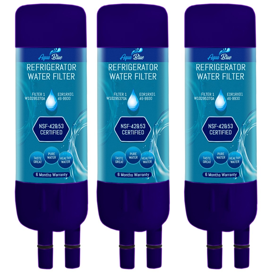 Whirlpool WRS325SDHZ, WRS325SDHZ08 Refrigerator water FIlter (3 Pack)