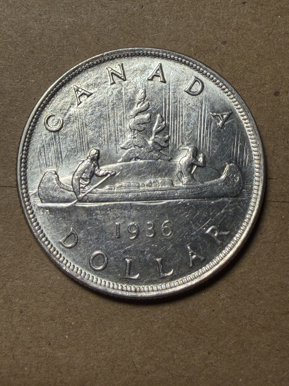 1936 Canadian Silver Dollar - As Shown! (#2456)