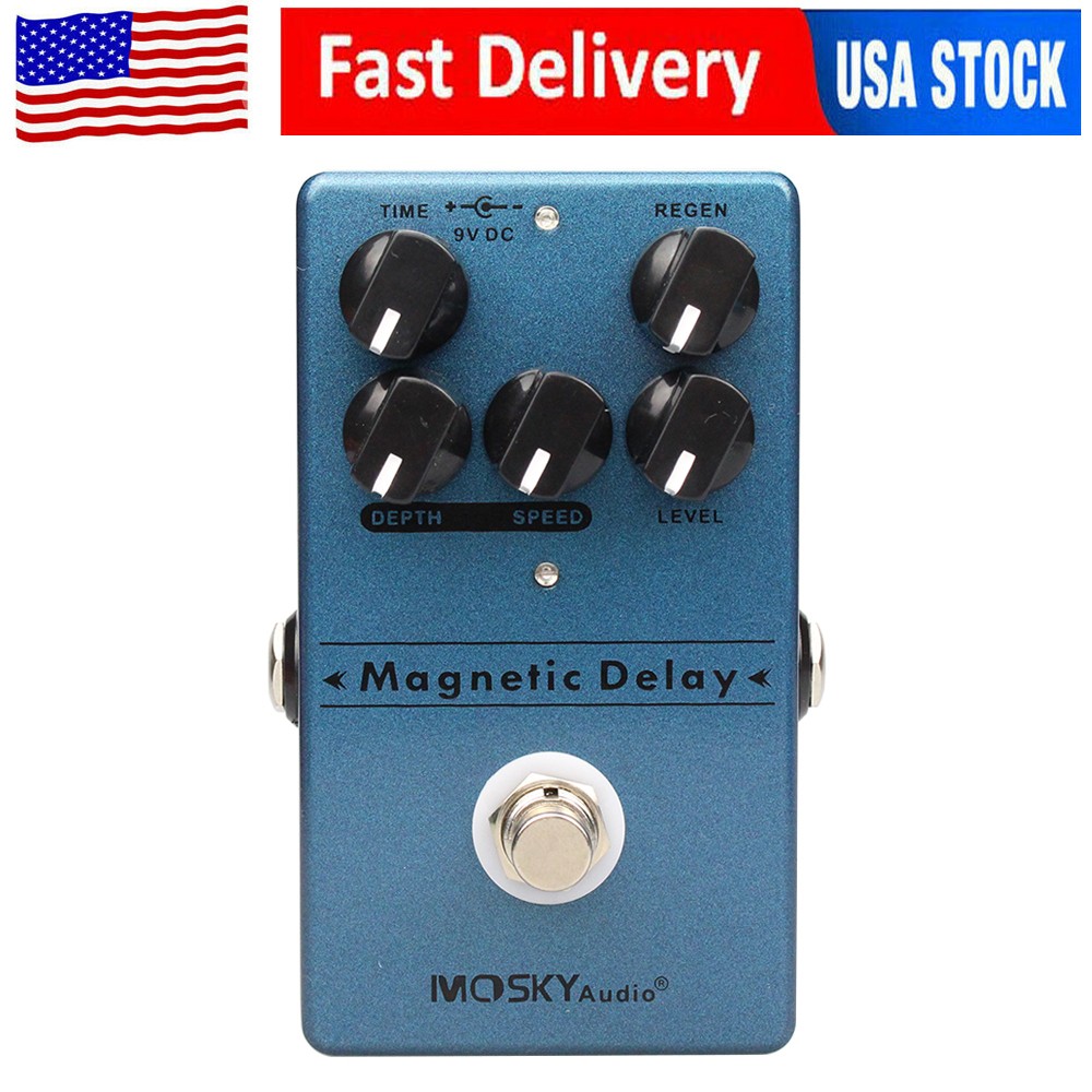 Mosky Magnetic Echo Delay Pedal Mini Effect Guitar Effect Pedal True Bypass USA