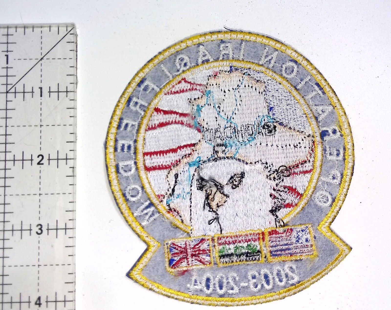 Operation Iraq Freedom 2003-2004 Vintage Patch Eagle Flags Military Badge