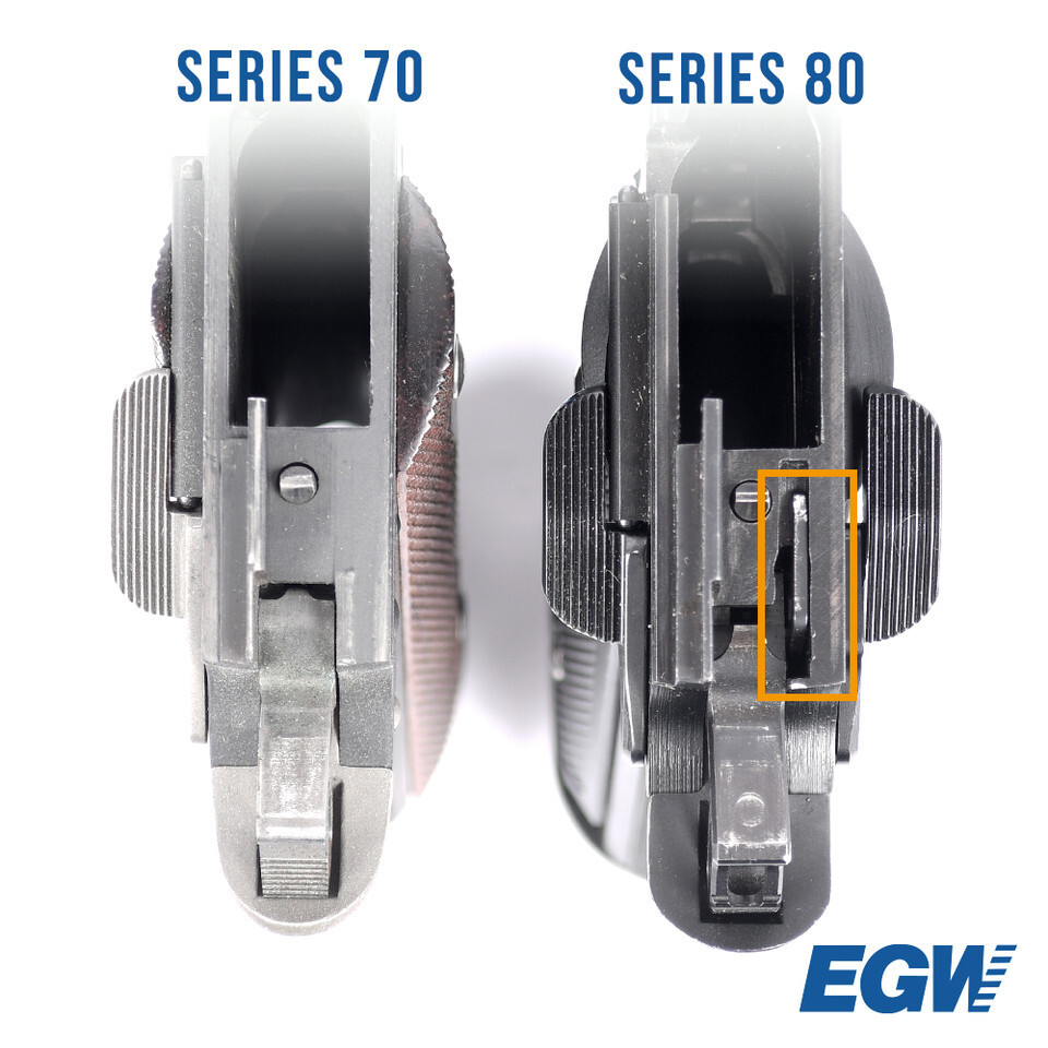 EGW 1911 Series 70 Practical Extractor for 9mm, 38 Super, 40 S&W, Blued 10350