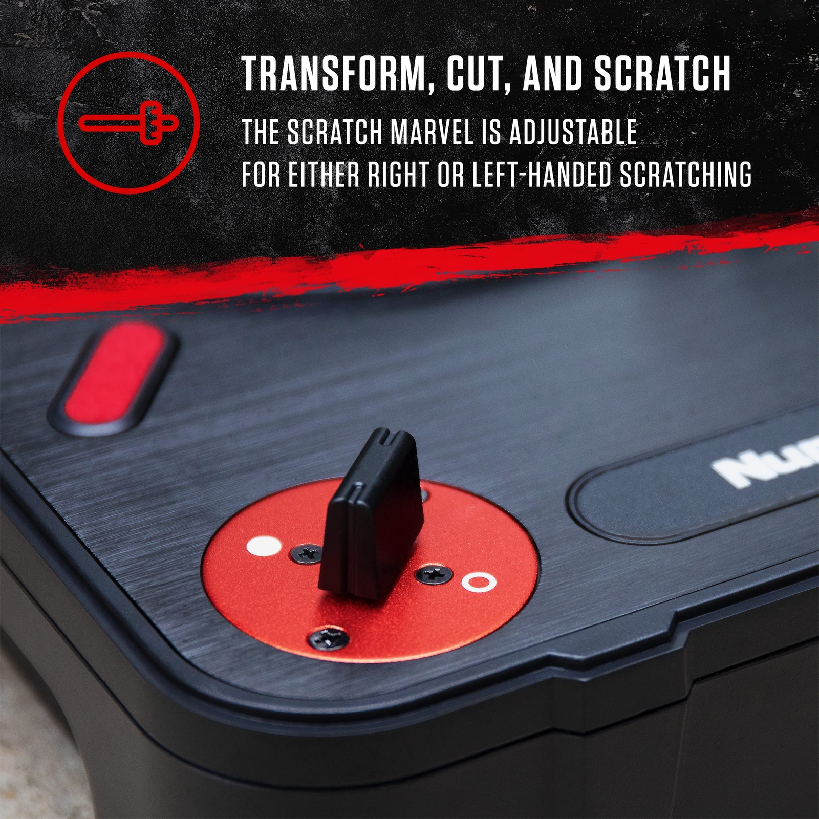 Numark PT01 Scratch | DJ Turntable for Portablists With User Replaceable