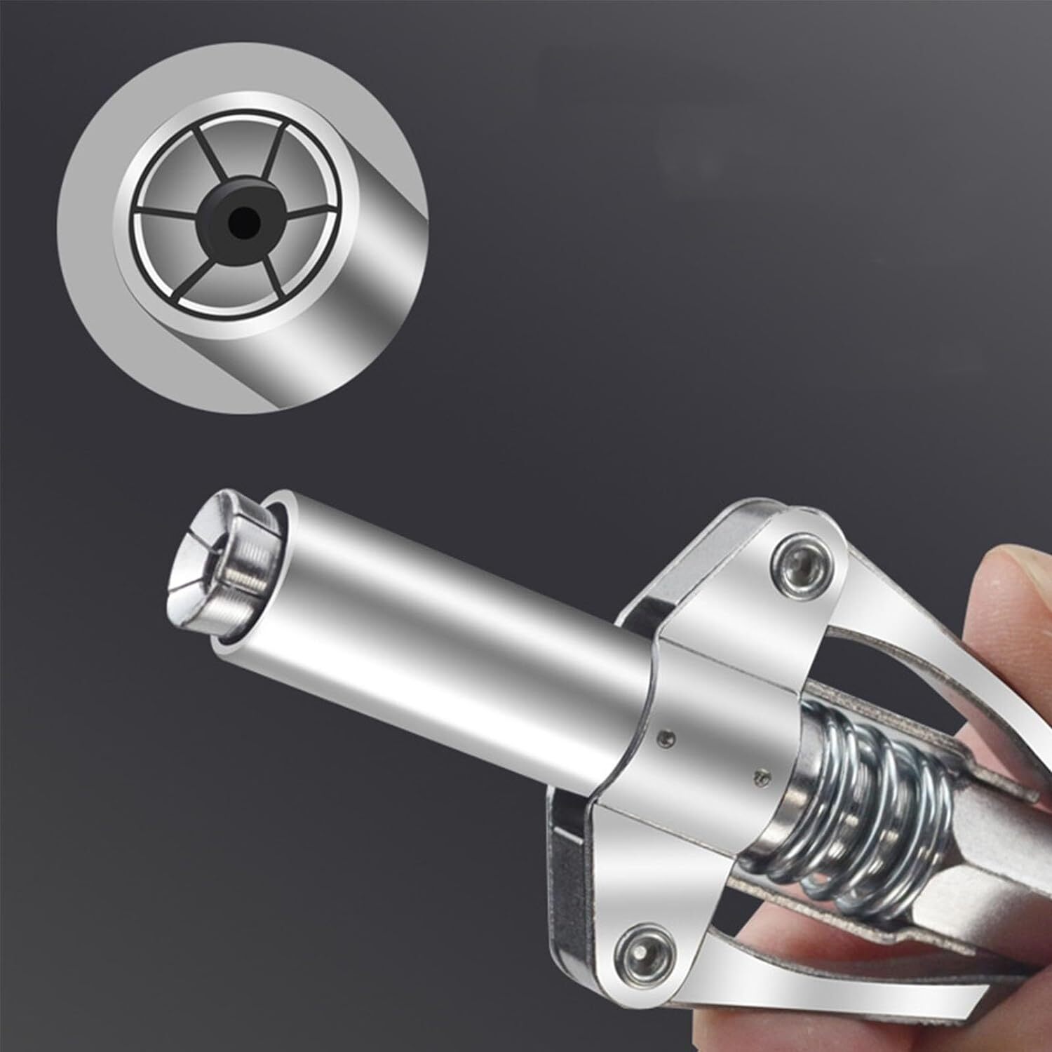 Grease Gun Coupler Double Handle High Pressure Quick Release Lock Oil Nozzles