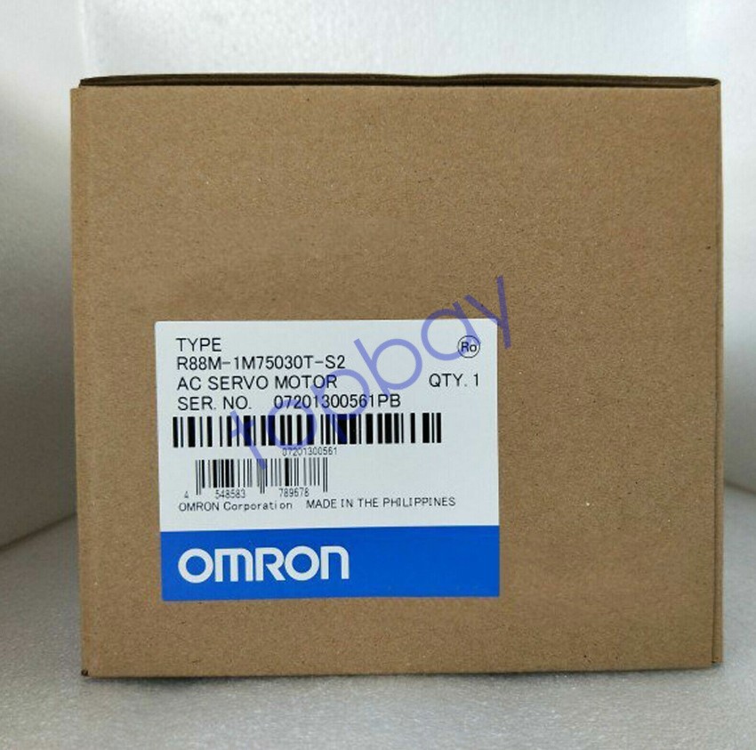 Omron R88M-1M75030T-S2 Servo Motor New R88M1M75030TS2