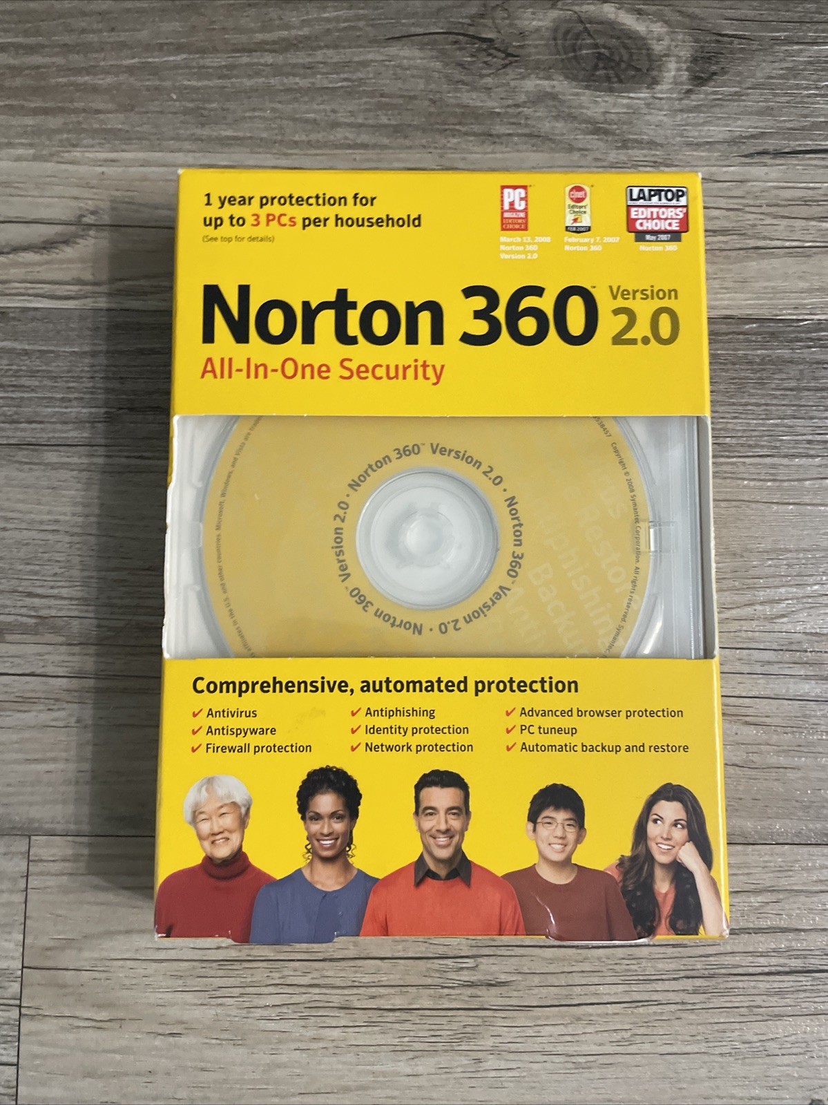 Norton 360 All In One Security CD 2007 New Sealed