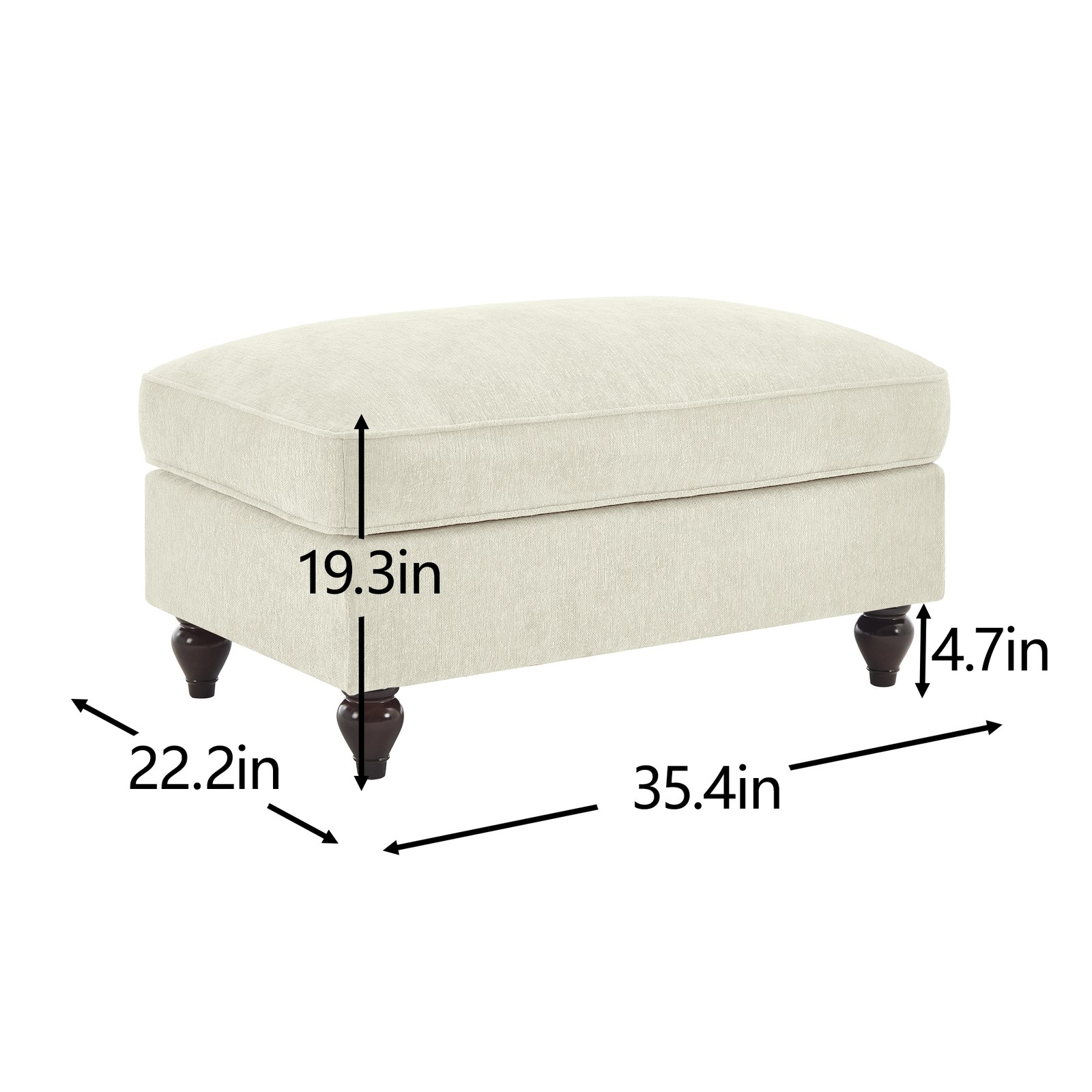 Modular Chenille Cloud Sofa, Detachable Skirt, Multiple Configurations, L-Shape