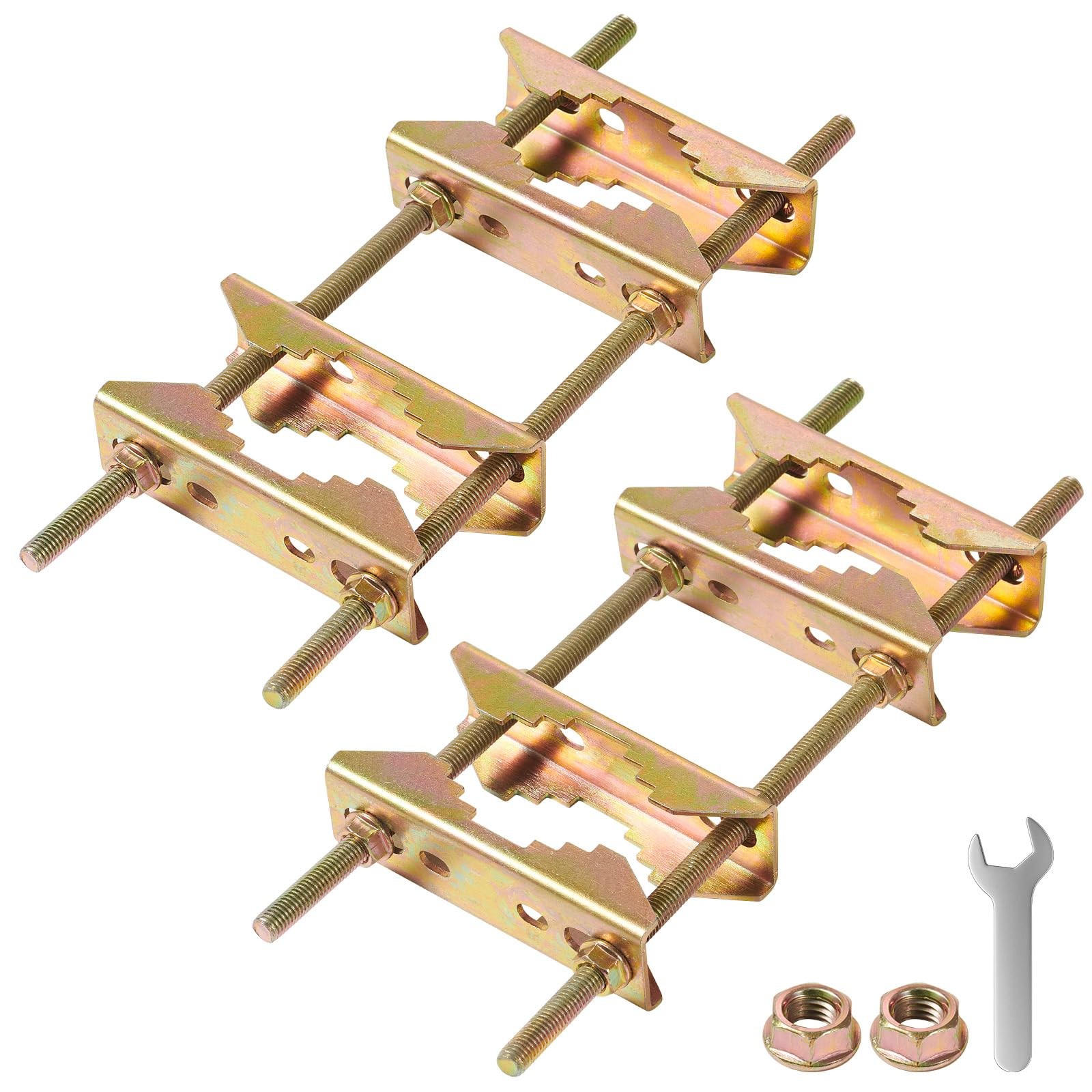 Antenna Mast Clamp TV Satellite Pole Mount Bracket - Color Zinc Coating Rod t...