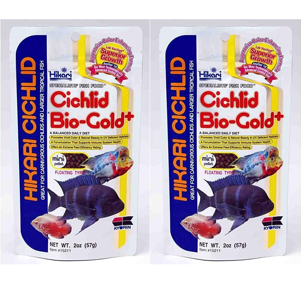 Hikari 2-Ounce Cichlid Bio-Gold and Floating Pellets for 2 Ounce (Pack of 1)