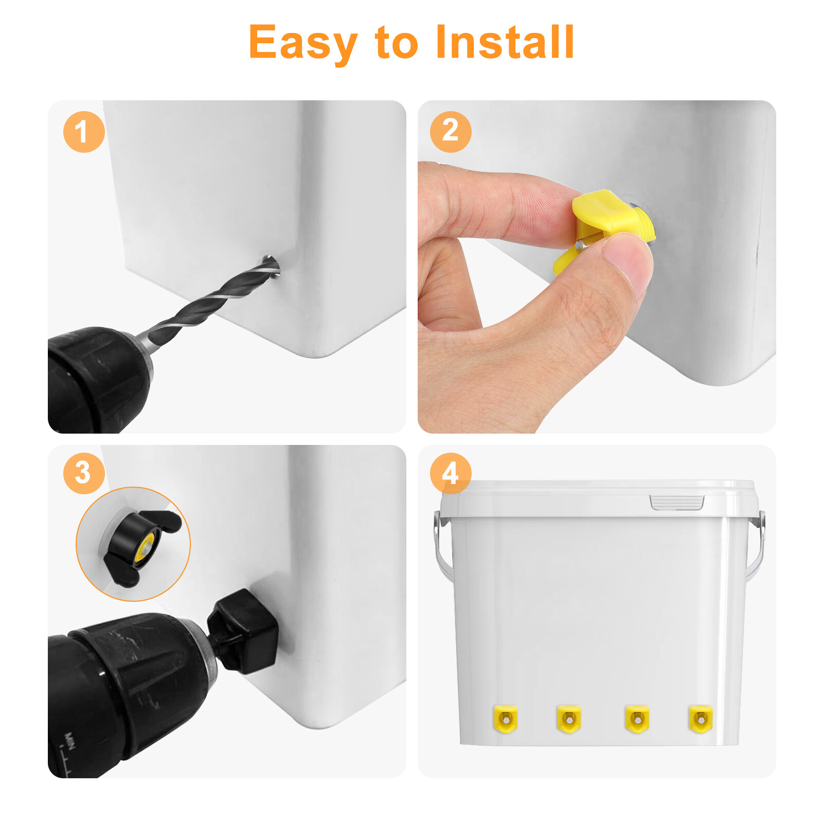 15Pcs Automatic Chicken Nipples Waterer with Drill Bits No Leak Poultry Drinking