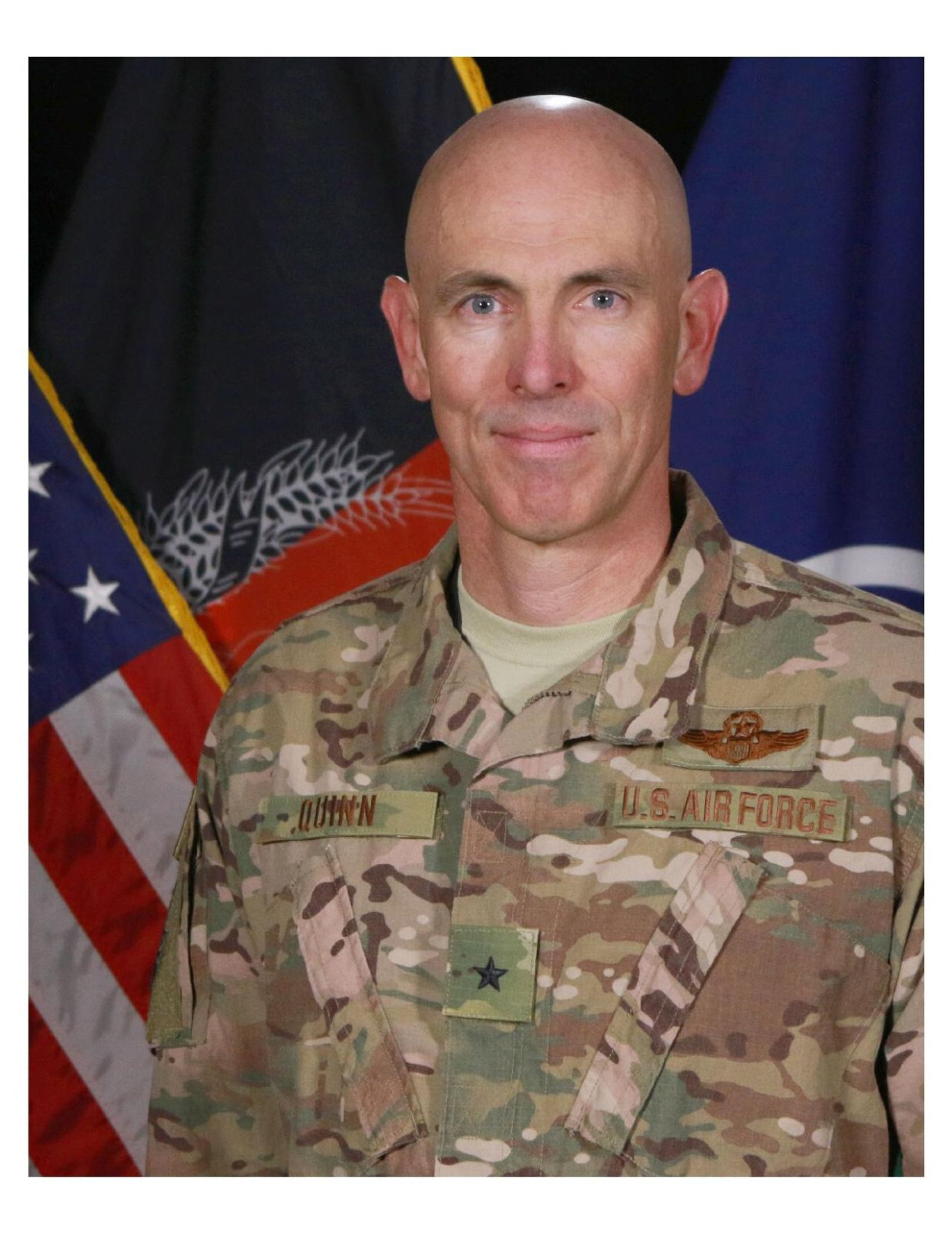 United States Air Force General Clark J. Quinn 8x10 Photo On 8.5" x 11"