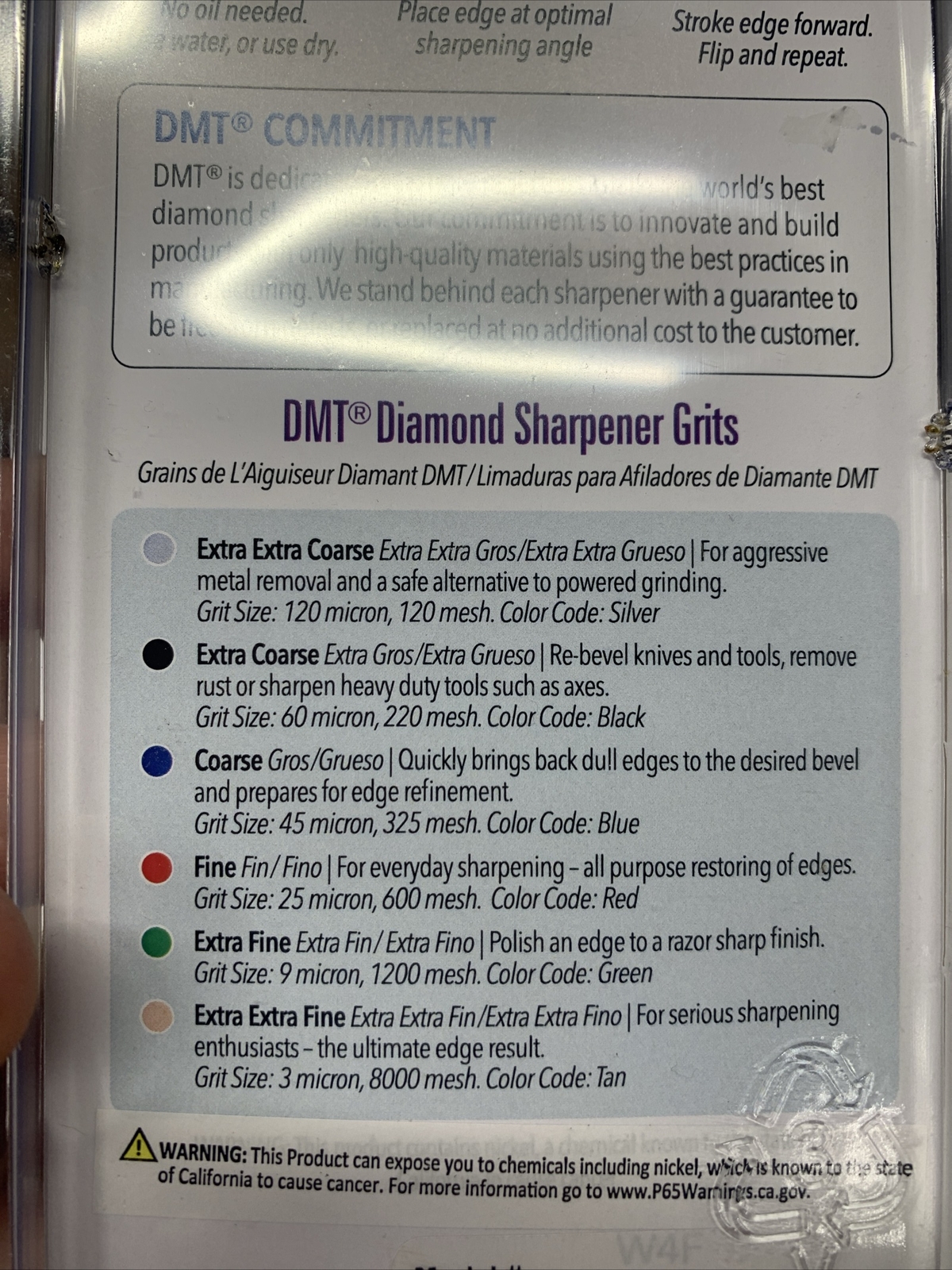DMT Diamond Sharpener Extra Coarse Leather Sheath 4" W4X