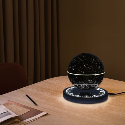 Magnetic Levitation Floating Globe Light LED World Map Rotating Night Lamp NEW