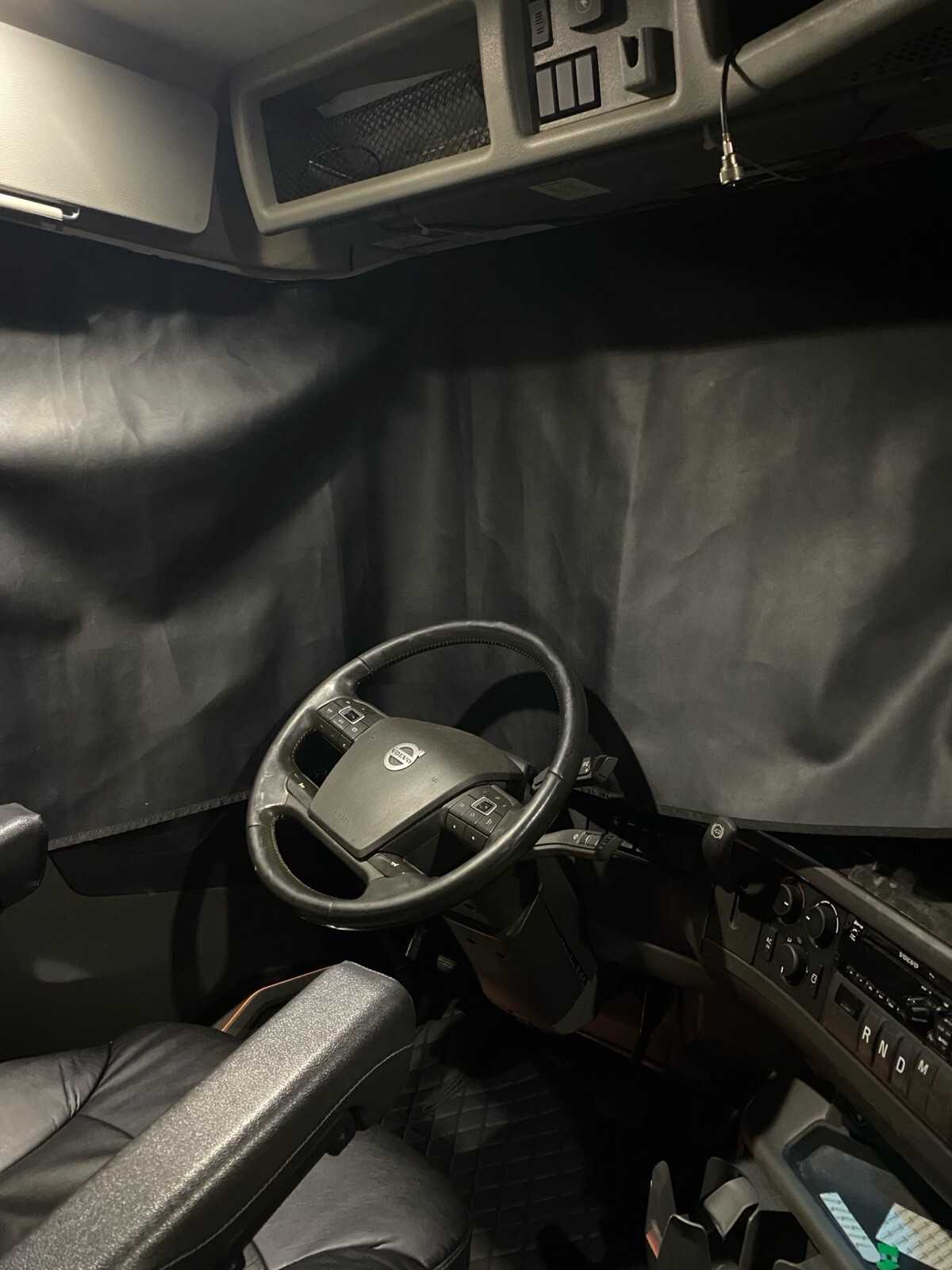 VOLVO VNL WINDSHIELD Curtains. Left And Right Side. New. Black