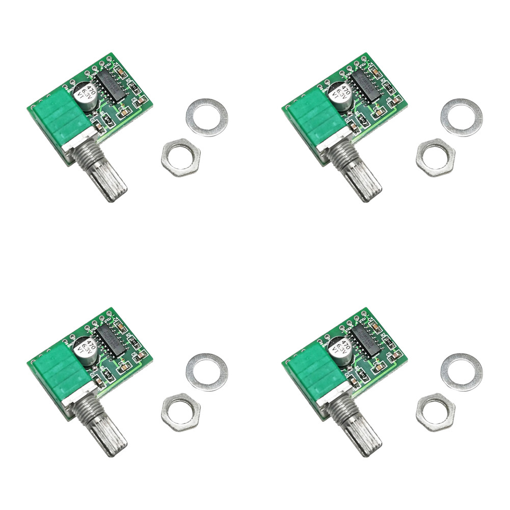 Set of 4 PAM8403 Audio Boards USB 5V Powered Dual Channel 3W Digital PCB
