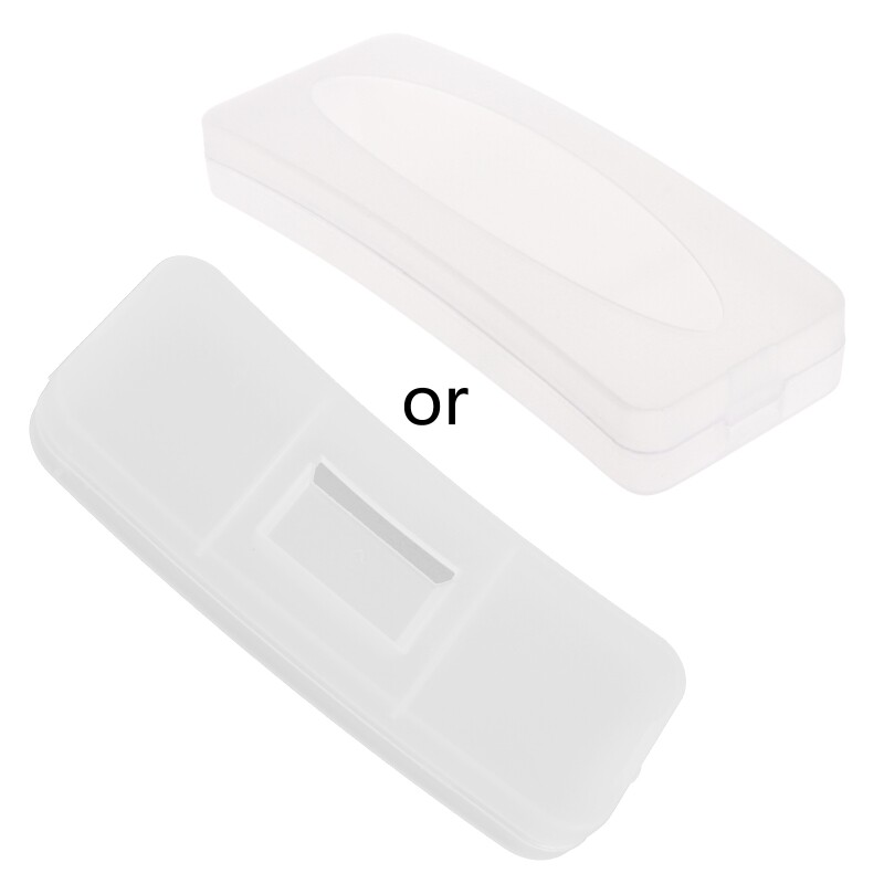 Trendy Portable Plastic Semi-transparent Glasses for Case Eyeglass Box for Men W