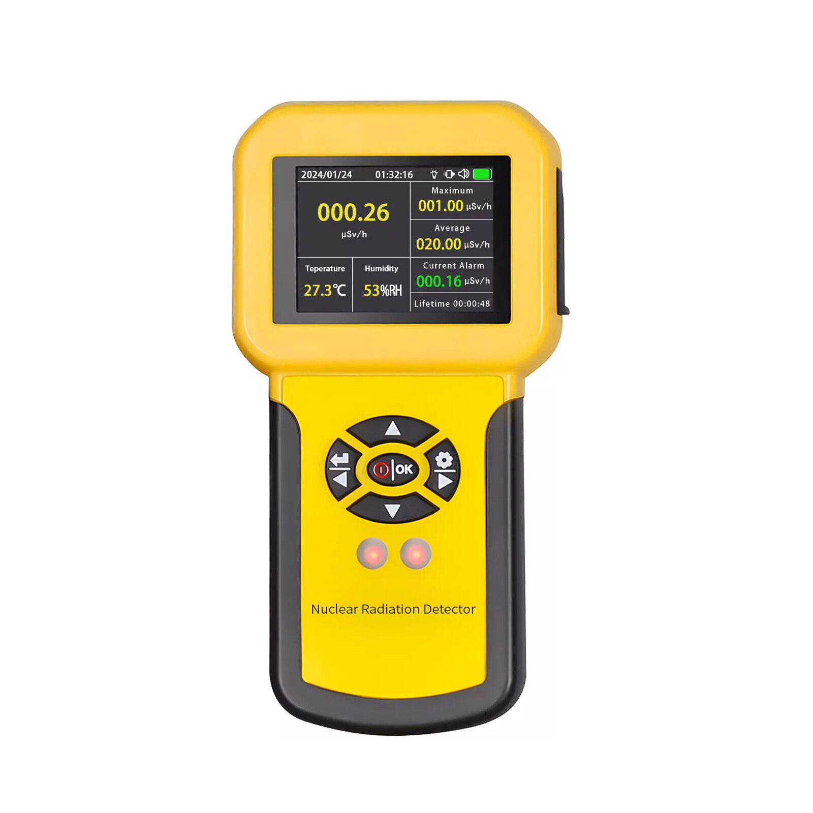 Geiger Counter Tube β γ X-Ray Dosimeter Portable Nuclear Radiation Detector GM