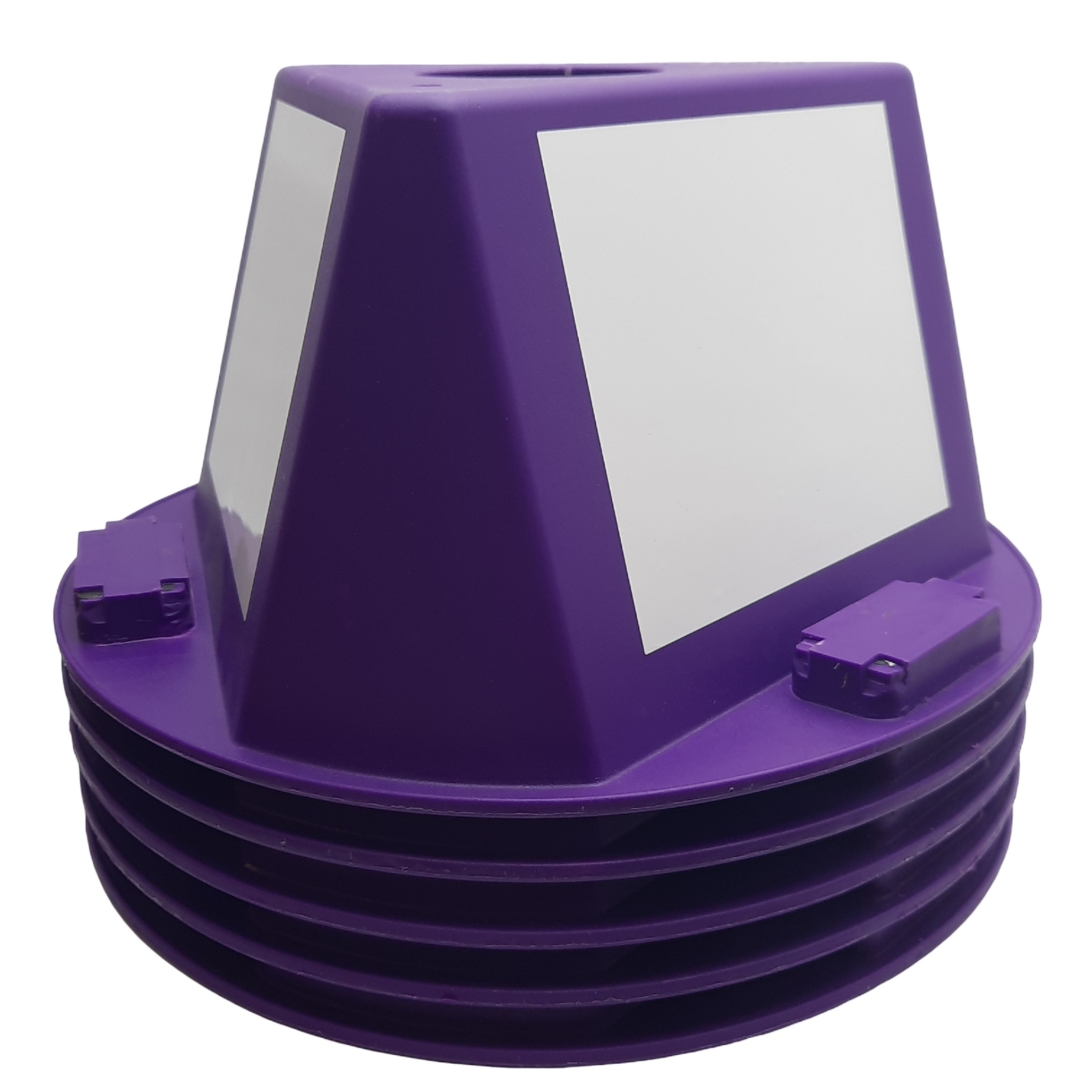 Lot of 5 Uline S-20671P Inventory Control Cone, Purple, 5" x 10" x 10", Magnetic