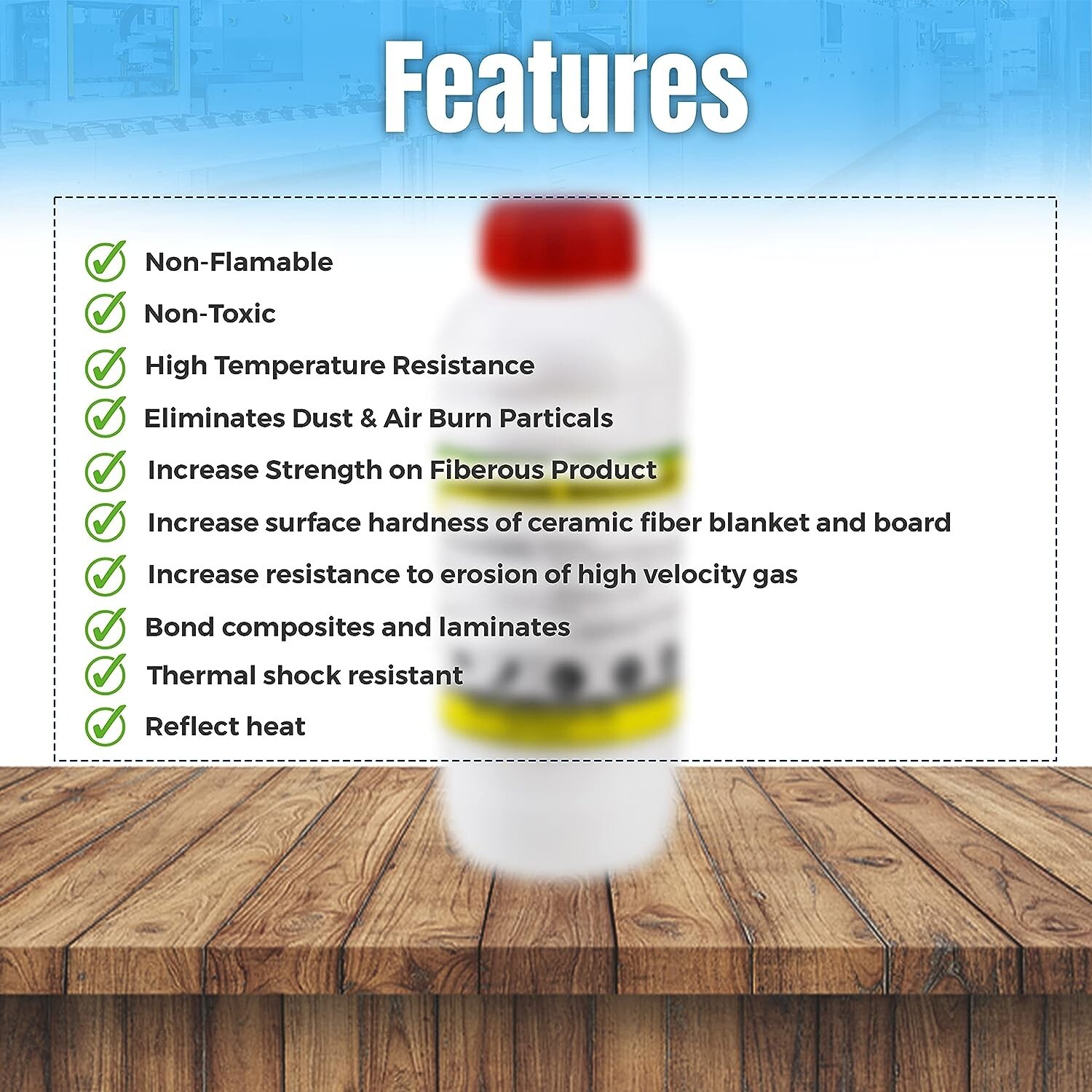 Rigidizer - Coating for Ceramic Fiber Blanket - 1 Quart, Fireproof Insulation