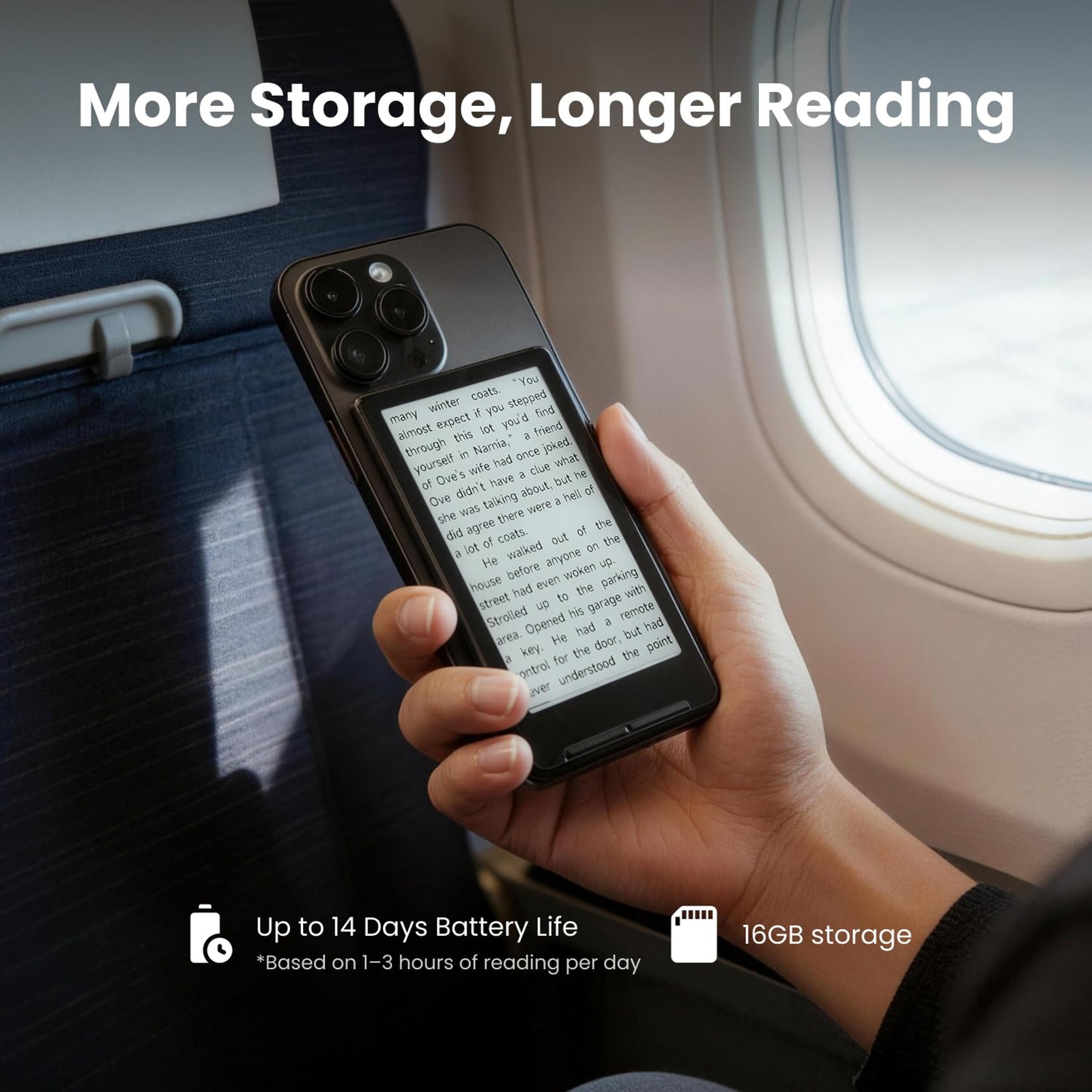 X4 E-Book Reader (Developer Edition), 4.3" Pocket E-Ink eReader, Physical Page-T