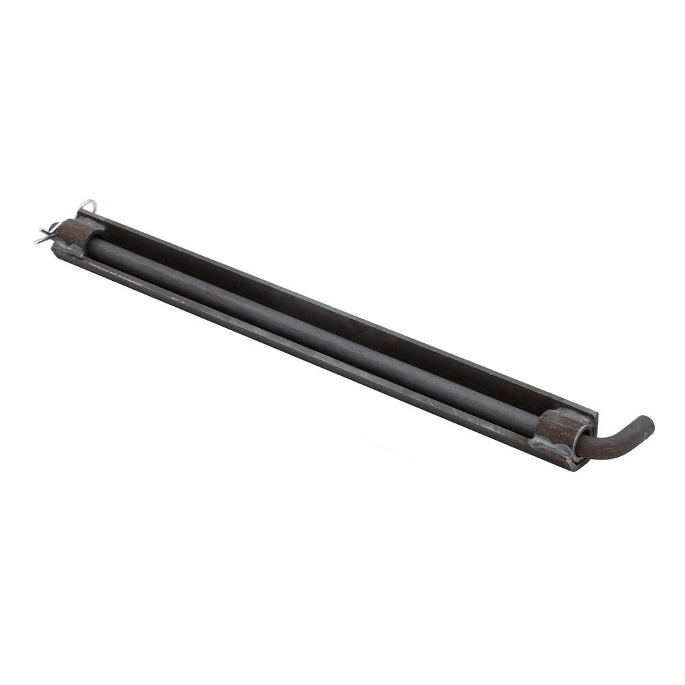 24" L Steel Skid Seat Attaching Bracket for Pin-End Ramp Systems, HD Ramps