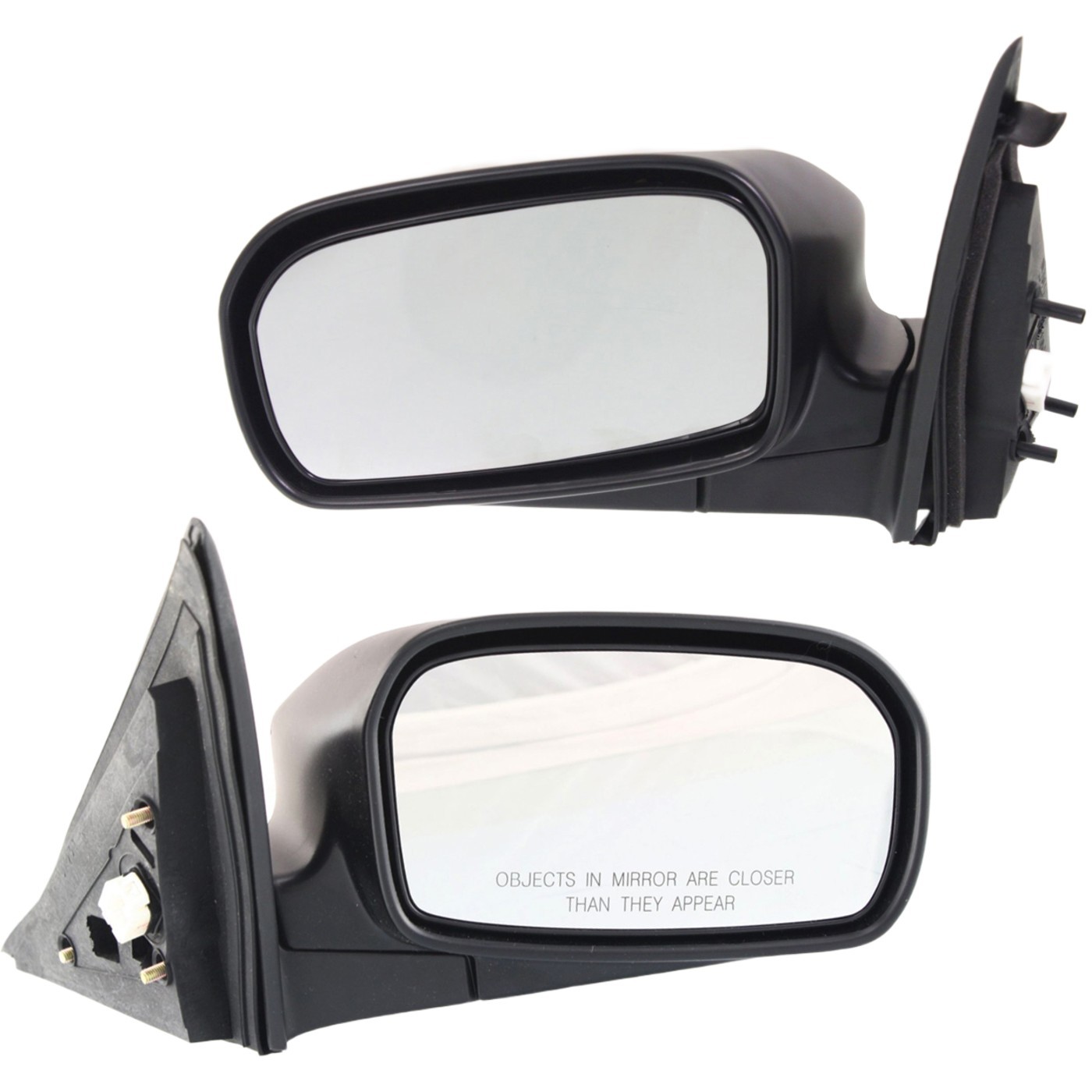 Set Of 2 Mirror Power For 2003-2005 Honda Civic Left And Right Sedan Manual Fold