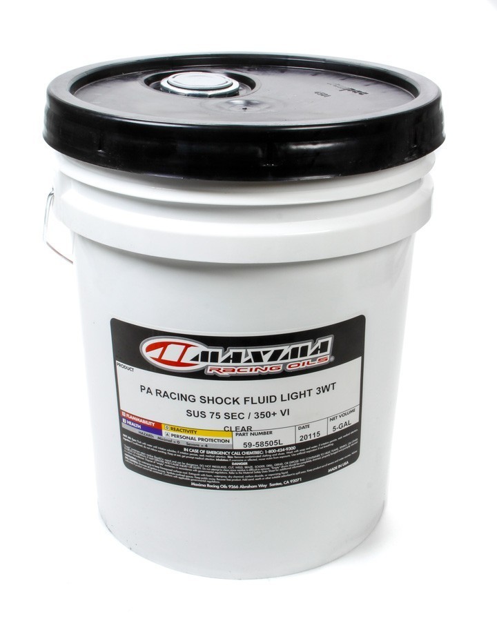 Maxima Racing Oils 59-58505L Shock Oil 3WT Semi-Synthetic 5 Gallon Bucket