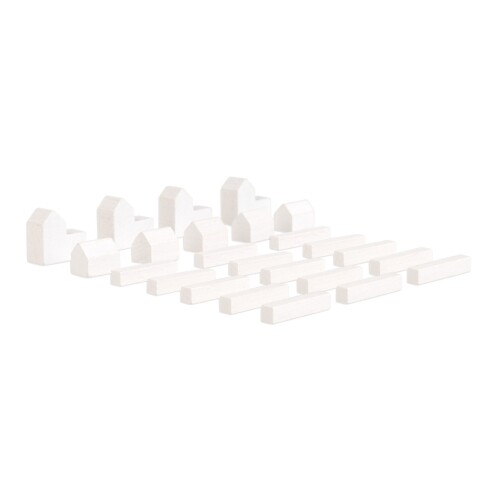 Siedler Set - Blanc - Spielsteine - Ville, - Urbanisation - Rue
