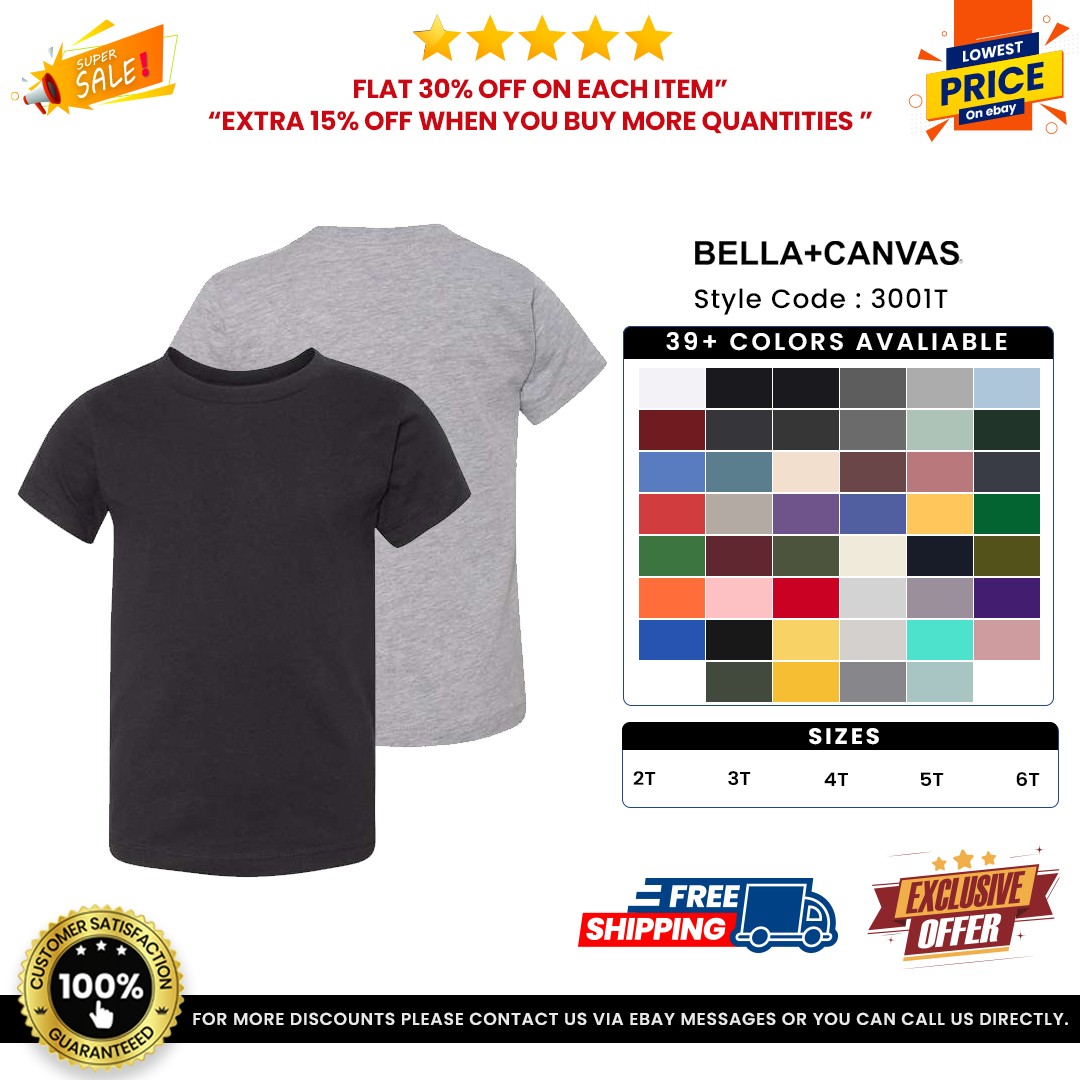 Bella + Canvas 3001T Toddler Jersey Short-Sleeve T-Shirt