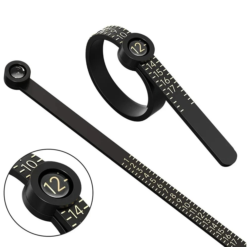 Ring Sizer Measuring Set 1-17 USA Rings Finger Size Jewelry Sizing Measure Tool