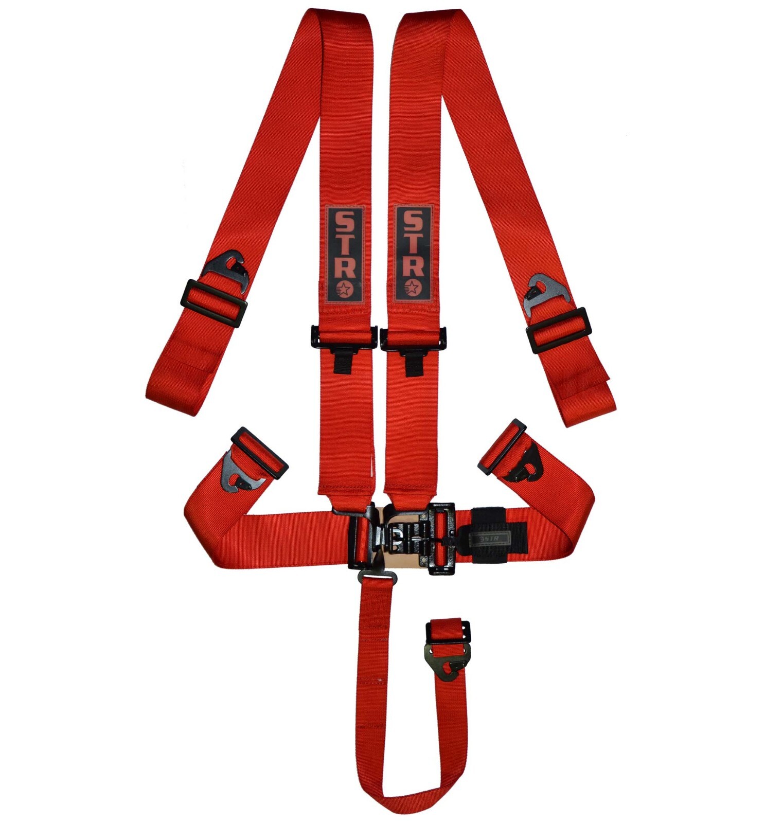 Nascar Race Harness 5-Point SFI Latch Seat Belt F1 F2 Aluminium Adjuster Red STR
