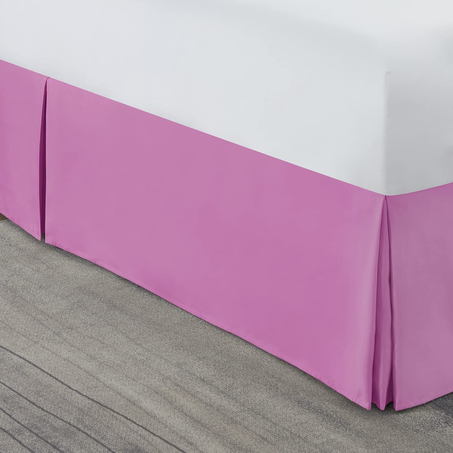 Nestl Light Pink Bed Skirt King Size - King, 23 -