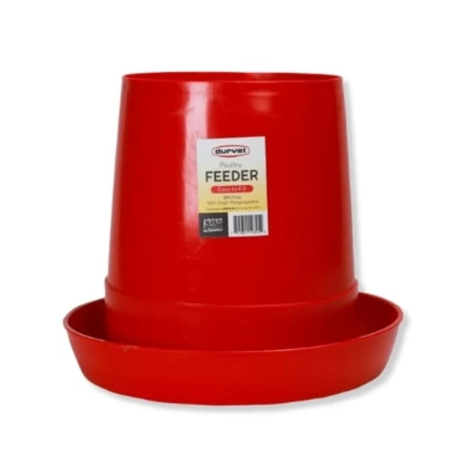 Durvet Poultry Feeder 40Lb Plastic Chicken Large