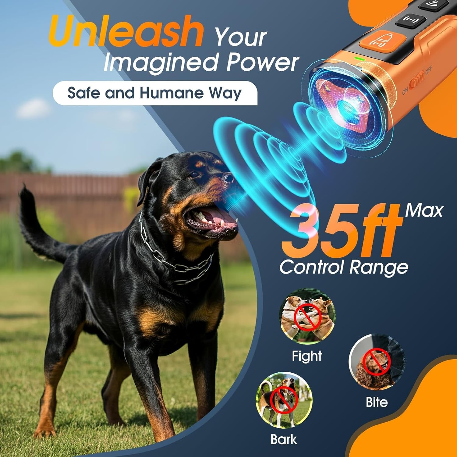 Repelente Ultrasonico para Perros y Gatos Dispositivo Entrenamiento Antiladridos