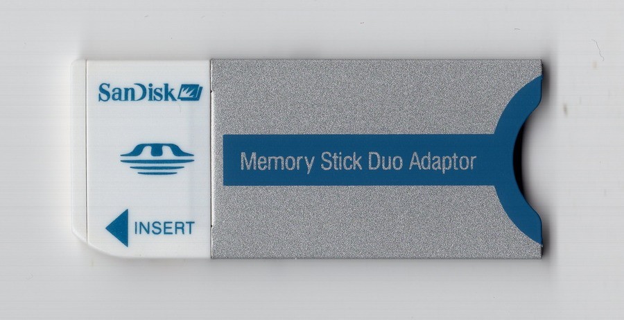 SanDisk Genuine Camera Memory Stick Duo Adaptor / Adapter