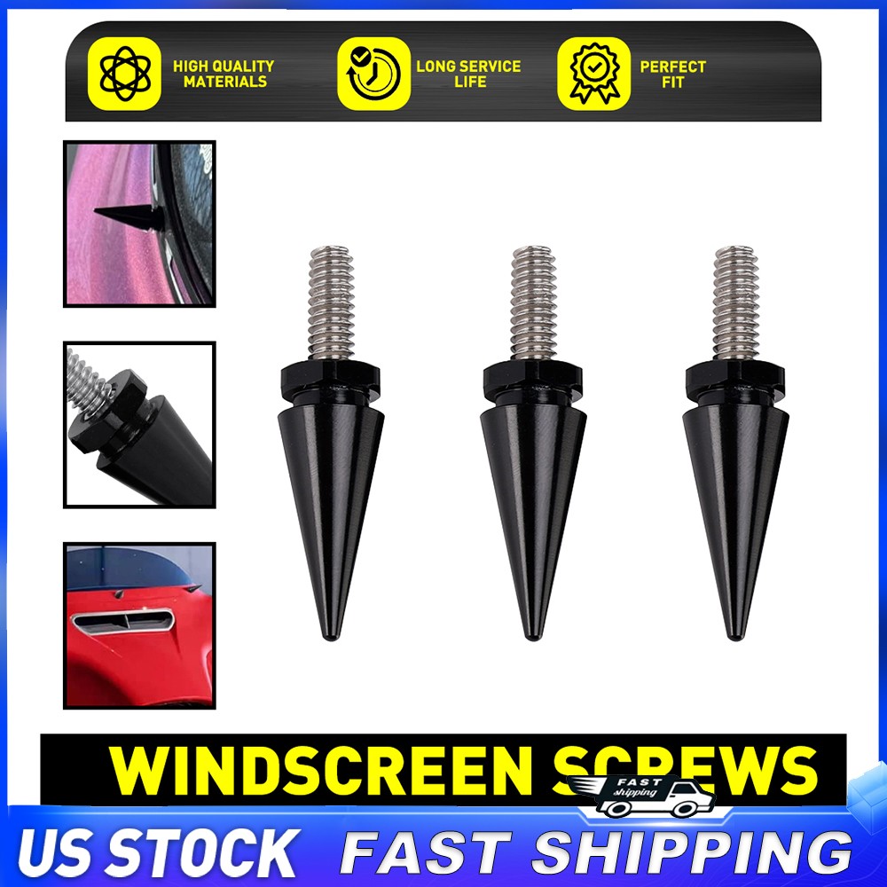 Black Fairing Windshield Windscreen Trim Bolt Screws Fit For Harley Street Glide