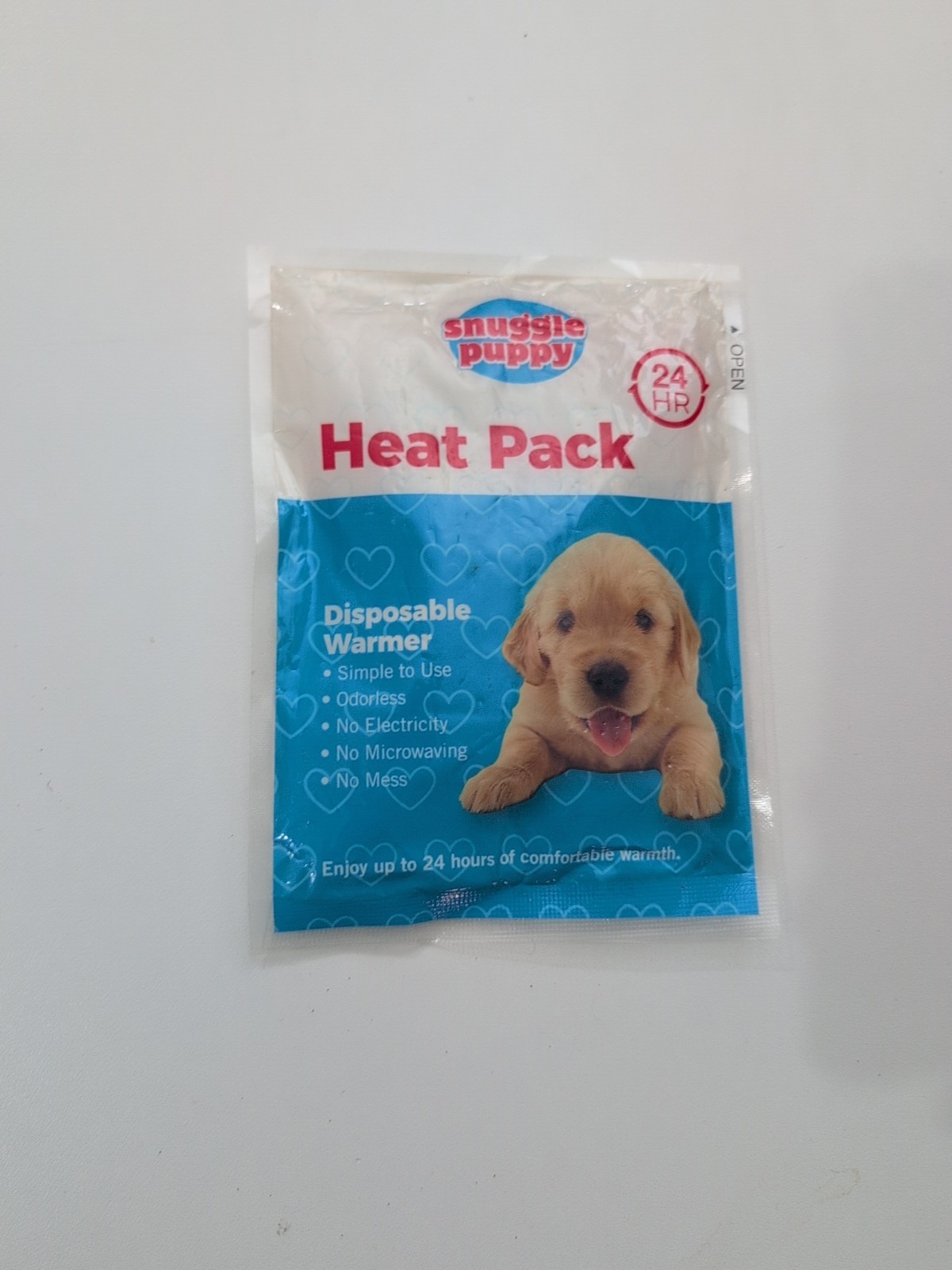 Snuggle Puppy Heat Pack, 24 hr. Disposable Warmer, No Electricity Or Microwaving