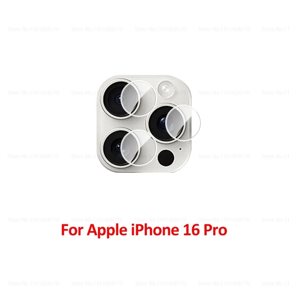 3 Sets Back Lens Tempered Glass For iPhone 16 Plus Camera Protector 16 17 Pro Ma