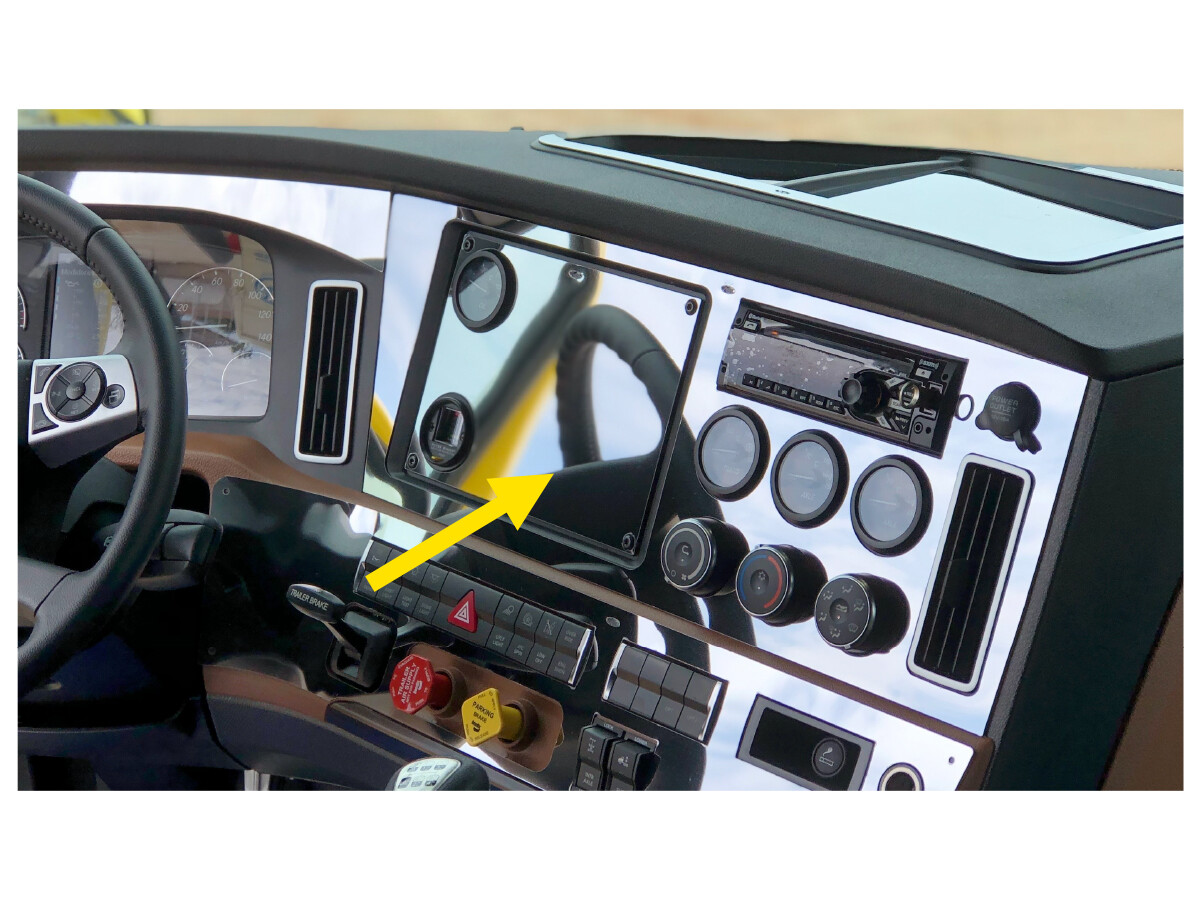 Freightliner Cascadia New Two Gauge Cluster Trim # 17349