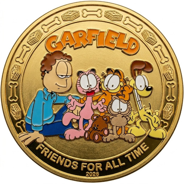 Hot Garfield with Friends For All Time  Commemorative Coin C177