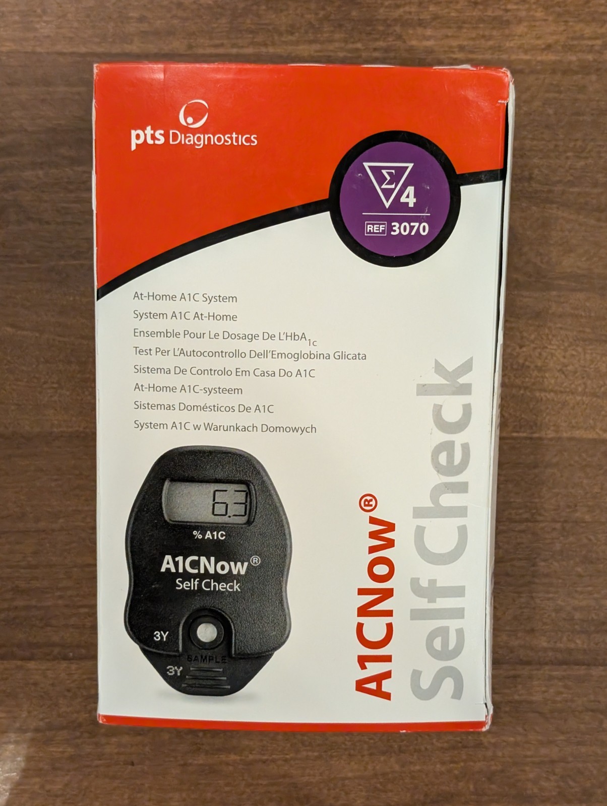 A1C Now Rapid Test Kit  PTS Diagnostics At-Home Self-Check Diabetes /4 Tests NIB