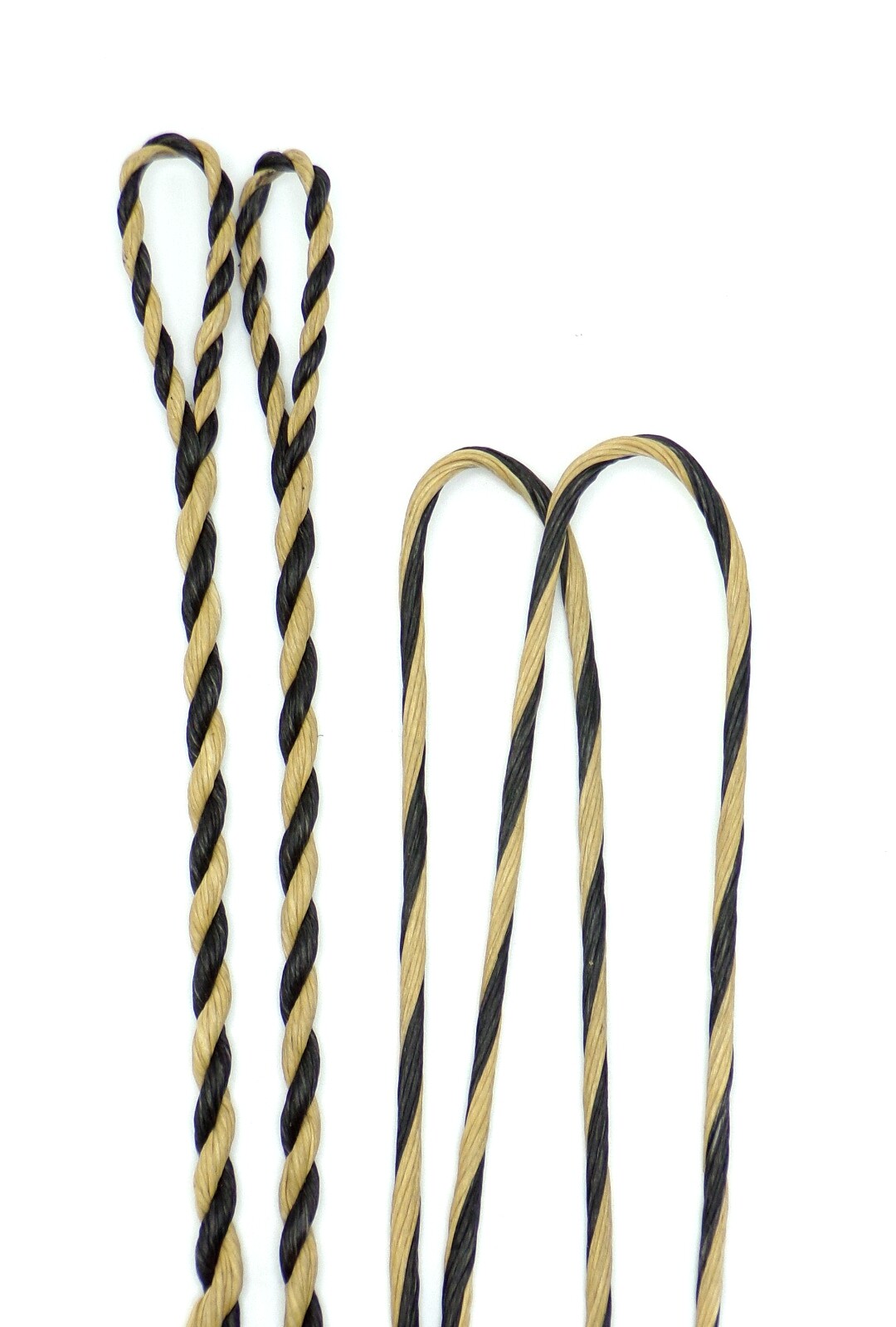 Flemish Longbow Bowstring - B55 (Dacron) - Black & Buckskin