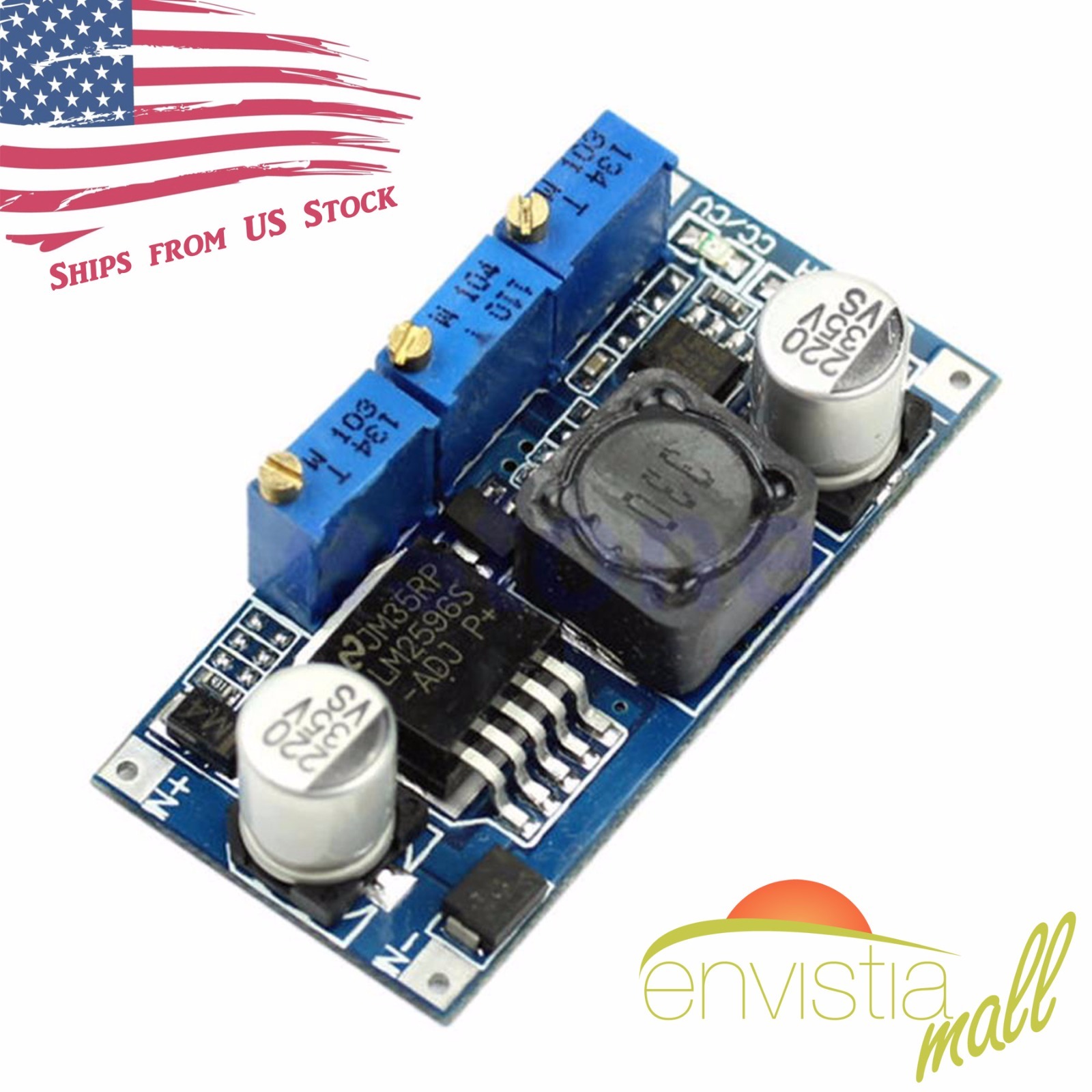 LM2596 CC/CV 1.25-30V Step-Down Buck Converter Constant Current Voltage Module