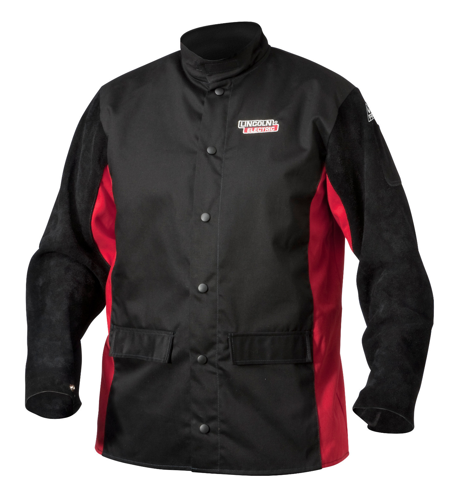 Lincoln K2986 Shadow Split Leather Sleeved Welders Welding Jacket Size Large