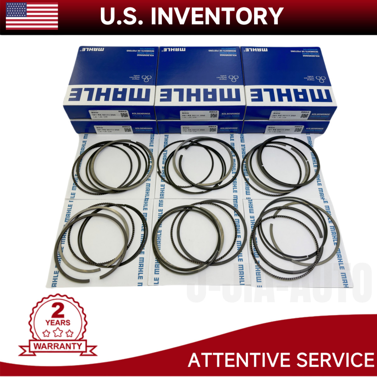MAHLE 6X PISTON RINGS SET FOR BMW F32 E70 E71 N55 S55 535I M4 X5 F10 11257589824