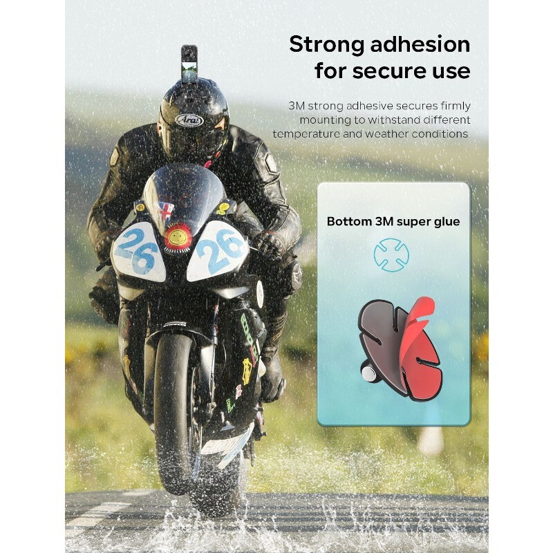 aMagisn Flex Adhesive Base for DJI/GoPro/Insta360 Action Camera Helmets