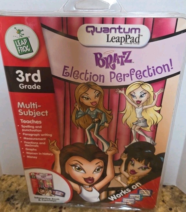 LeapFrog LeapPad Bratz Election Perfection Book Cartridge 3 Grade Leap Frog Pad
